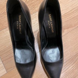YSL 4” classic black heels
